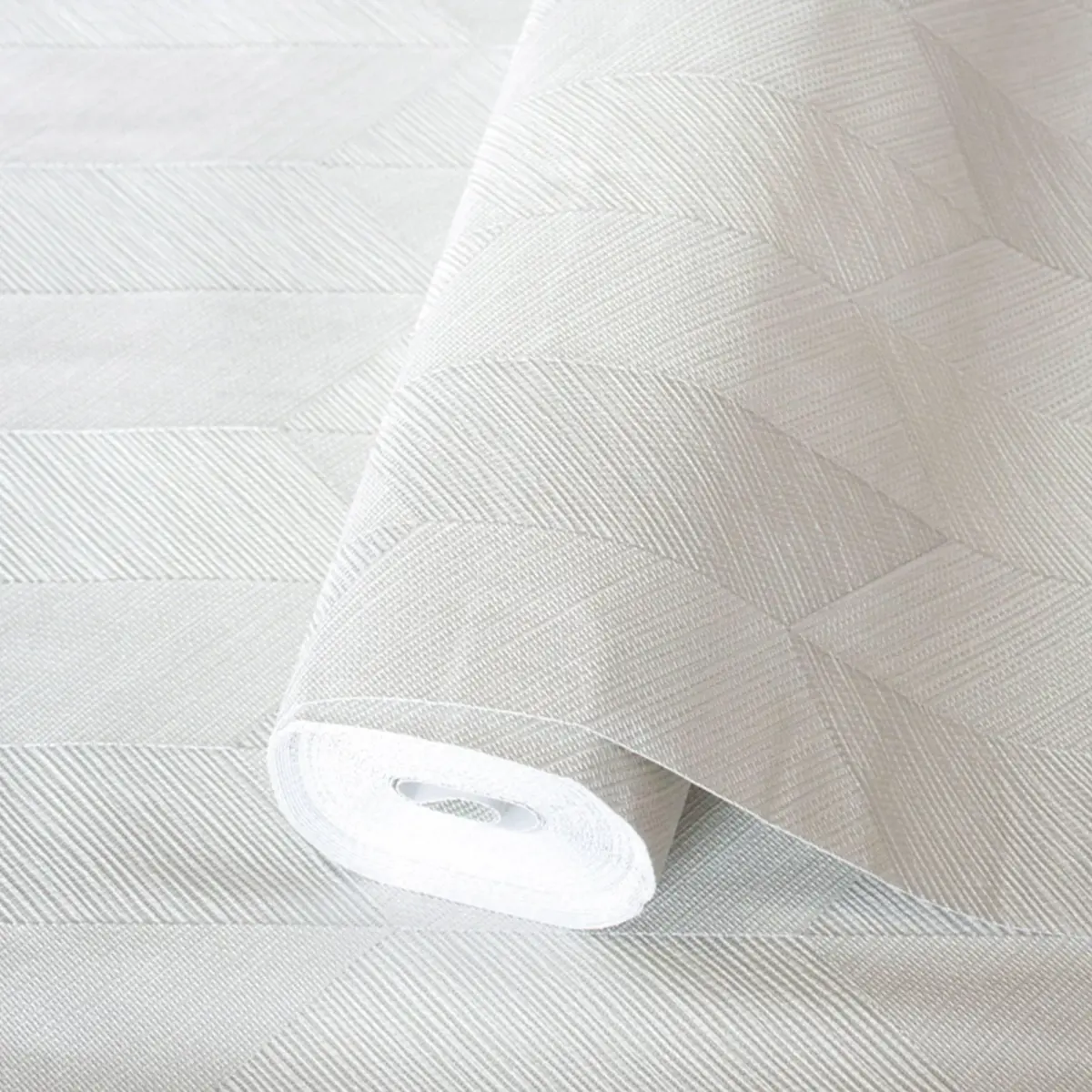 Modern Geometric Design Wallpaper White Code 1501-1 - Image 1