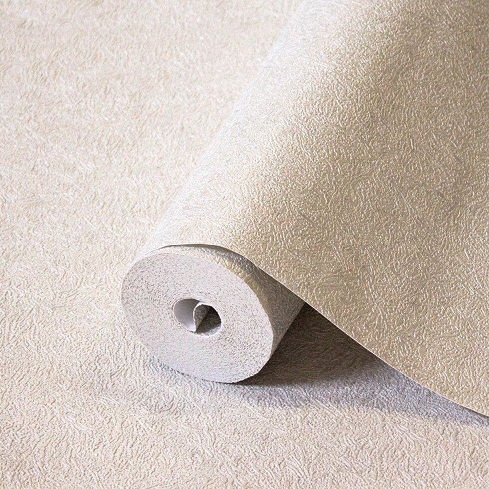 Plain Design Wallpaper Cream Code 1404-3