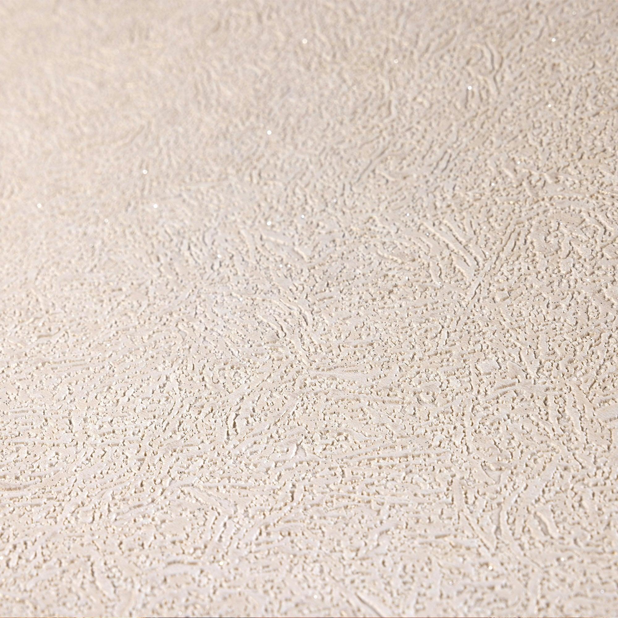 cream-chic-embossed-wallpaper-for-home-decor-glittering-solid-color-modern-wall-paper-walloro-high-end-wallcoverings-and-more-6 Plain Design Wallpaper Cream Code 1404-3 - Image 6