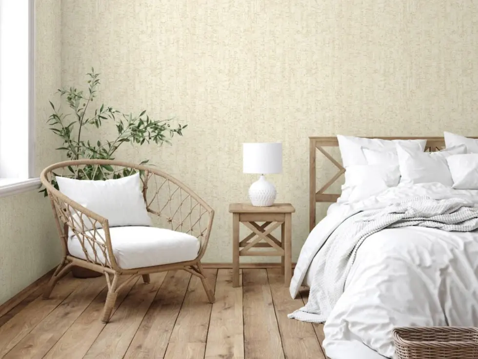 Cork Texture Inspired Modern Wallpaper Cream Code 3709-1 - Image 3