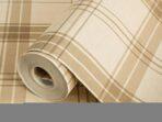 Burberry Textile Inspiration Checkered Pattern Wallpaper Beige Code 3714-2