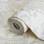 Shawl Pattern Wallpaper Cream Code 9903-1