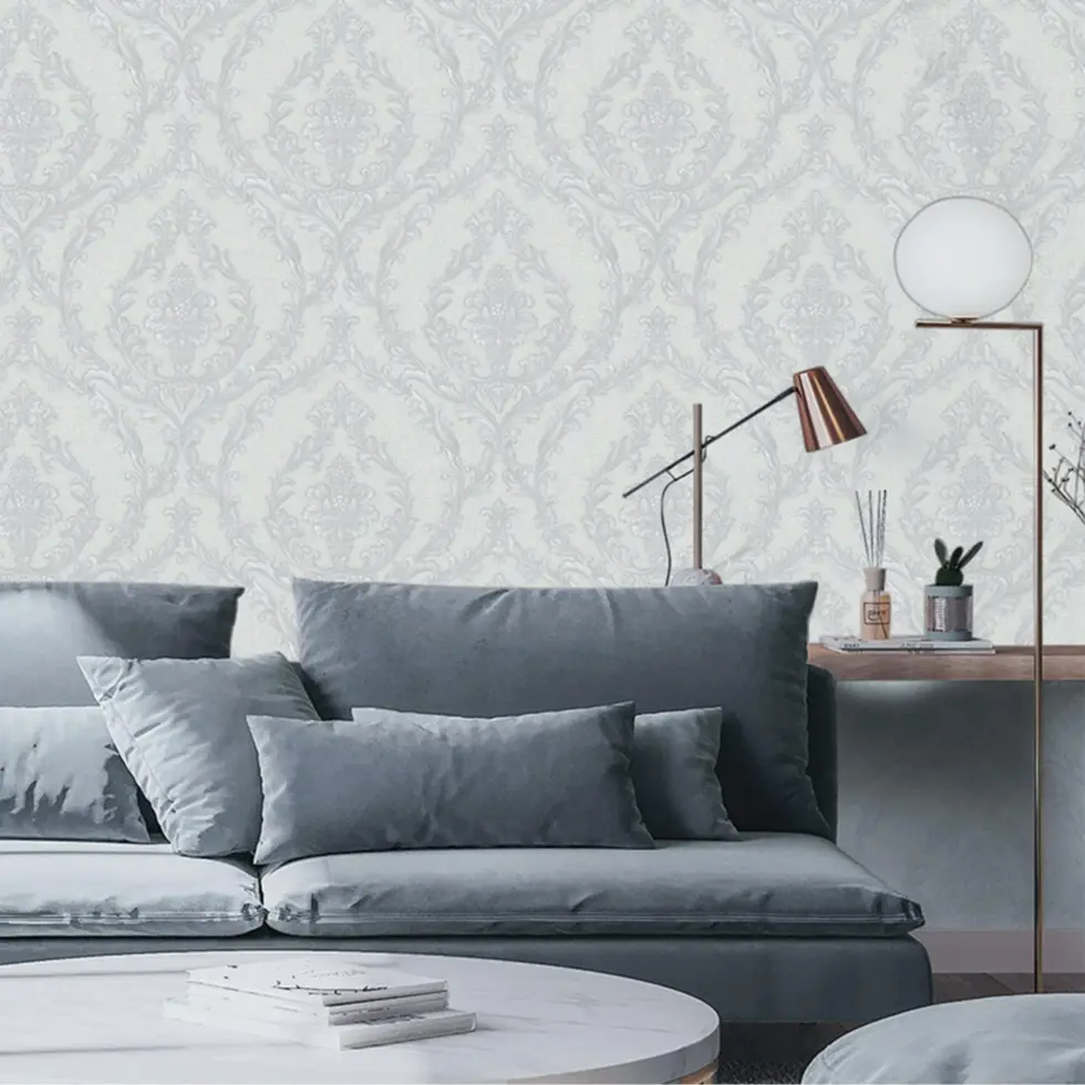 Damask Design Wallpaper Gray Code 1401-3 - Image 4