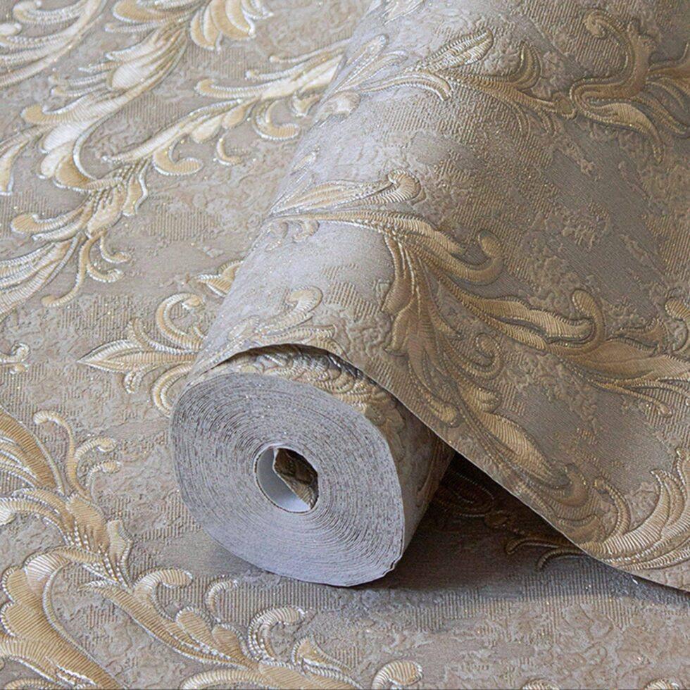 Damask Design Wallpaper Brown Code 1401-5