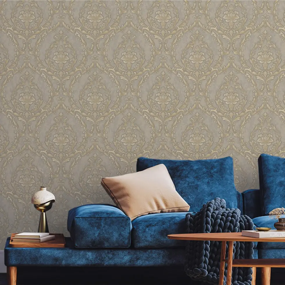 Damask Design Wallpaper Brown Code 1401-5 - Image 2