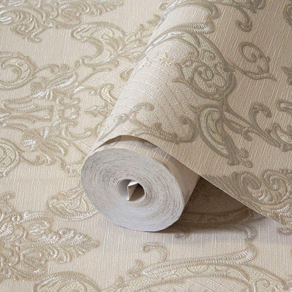 Damask Design Wallpaper Cream Code 1411-2