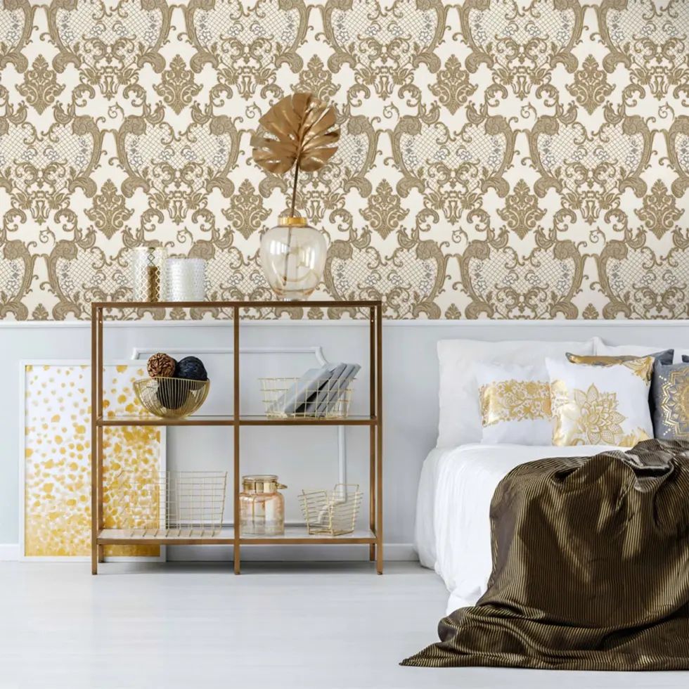 Damask Design Wallpaper Beige Code 1411-5 - Image 6