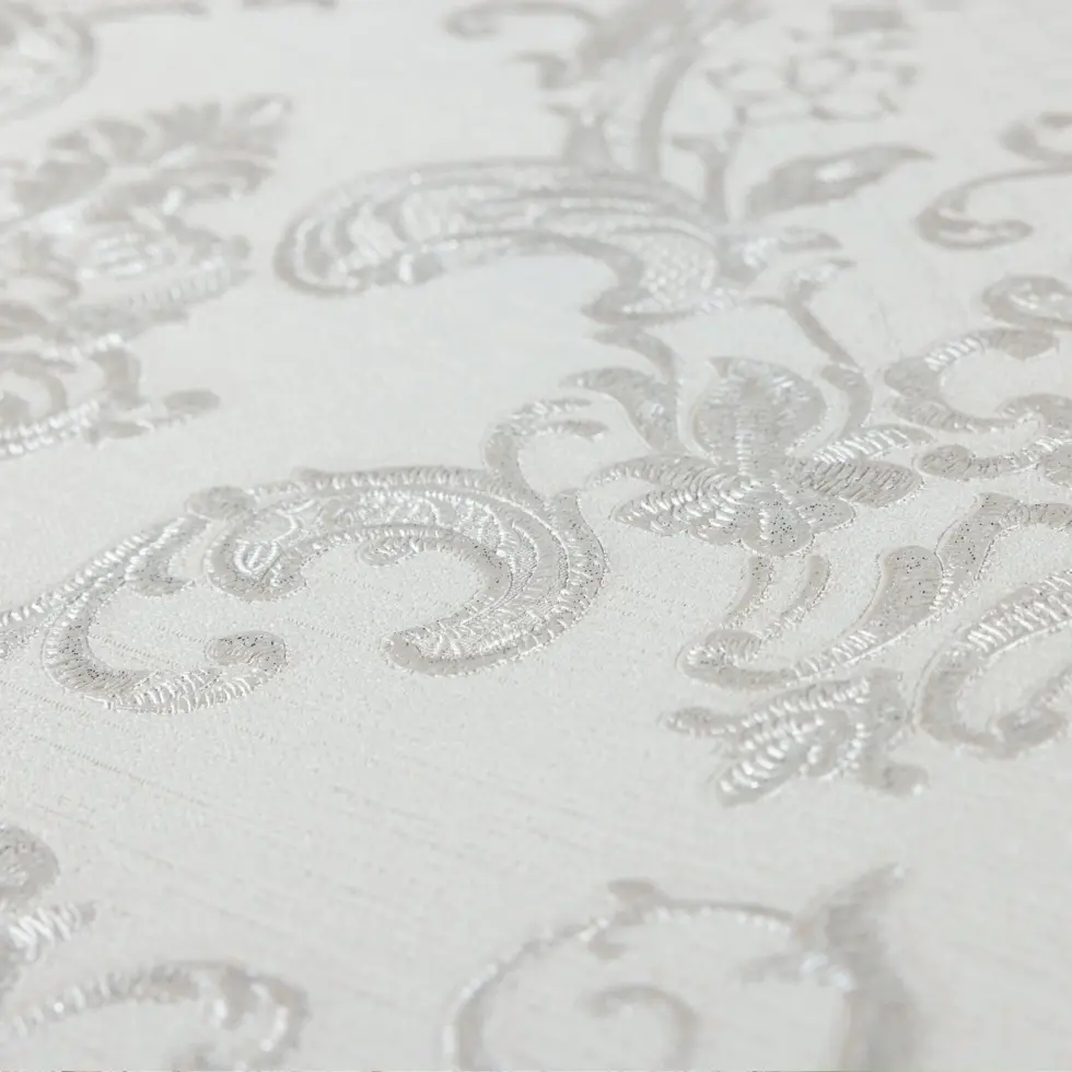 Damask Design Wallpaper White Code 1411-1 - Image 5