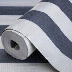 Striped Wallpaper Blue Code 3704-7