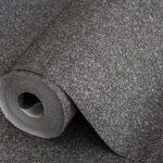 Mica Stone Inspired Plain Texture Wallpaper Black Code 3713-6