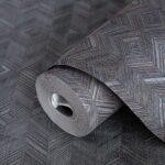 Geometric Design Wallpaper Black Code 1107-5
