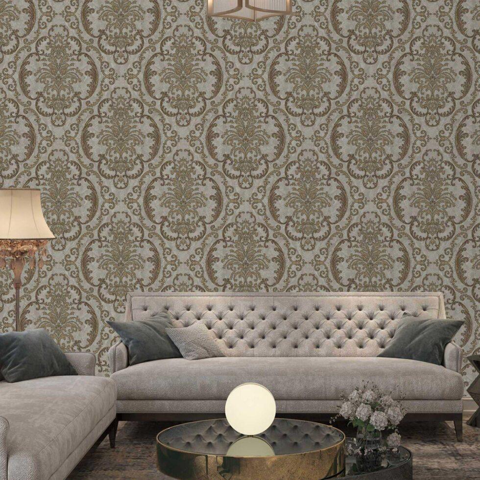 Damask Wallpaper Brown Code 1312-5 - Image 2