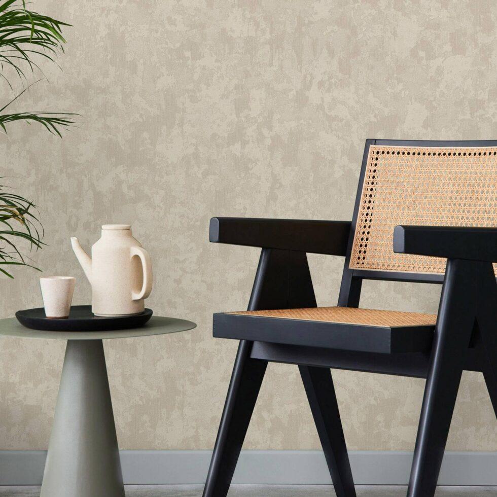 Split Color Design Wallpaper Cream Code 1504-2 - Image 5