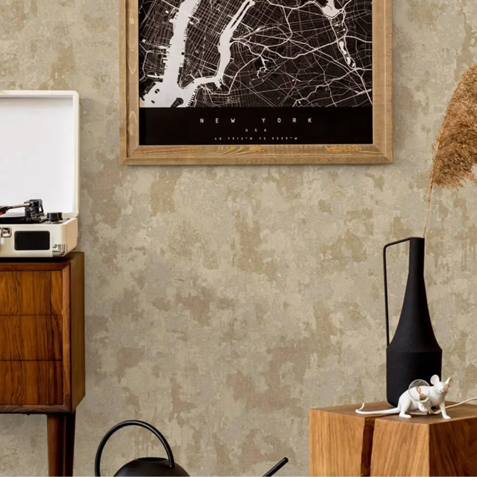 Split Color Design Wallpaper Beige Code 1504-4 - Image 6