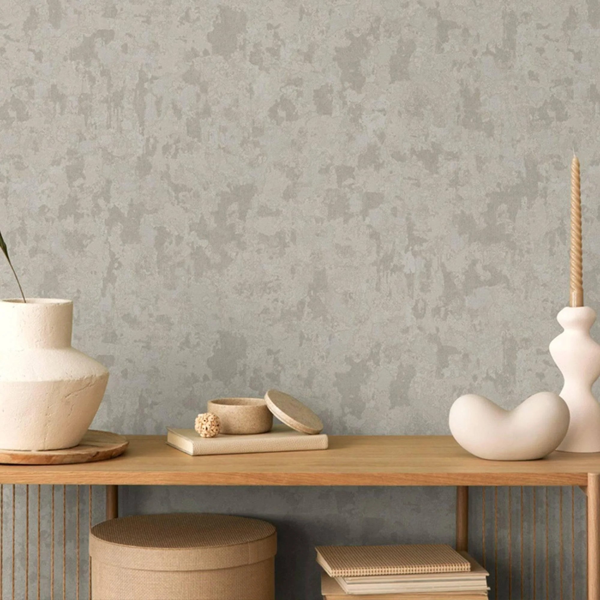 distressed-worn-wallpaper-tan-3d-embossed-textured-weathered-solid-color-wallcovering-abstract-contemporary-home-commercial-interior-wall-design-walloro-high-end-wallcoverings-and-mor_6b33852d- Split Color Design Wallpaper Gray Code 1504-3 - Image 6