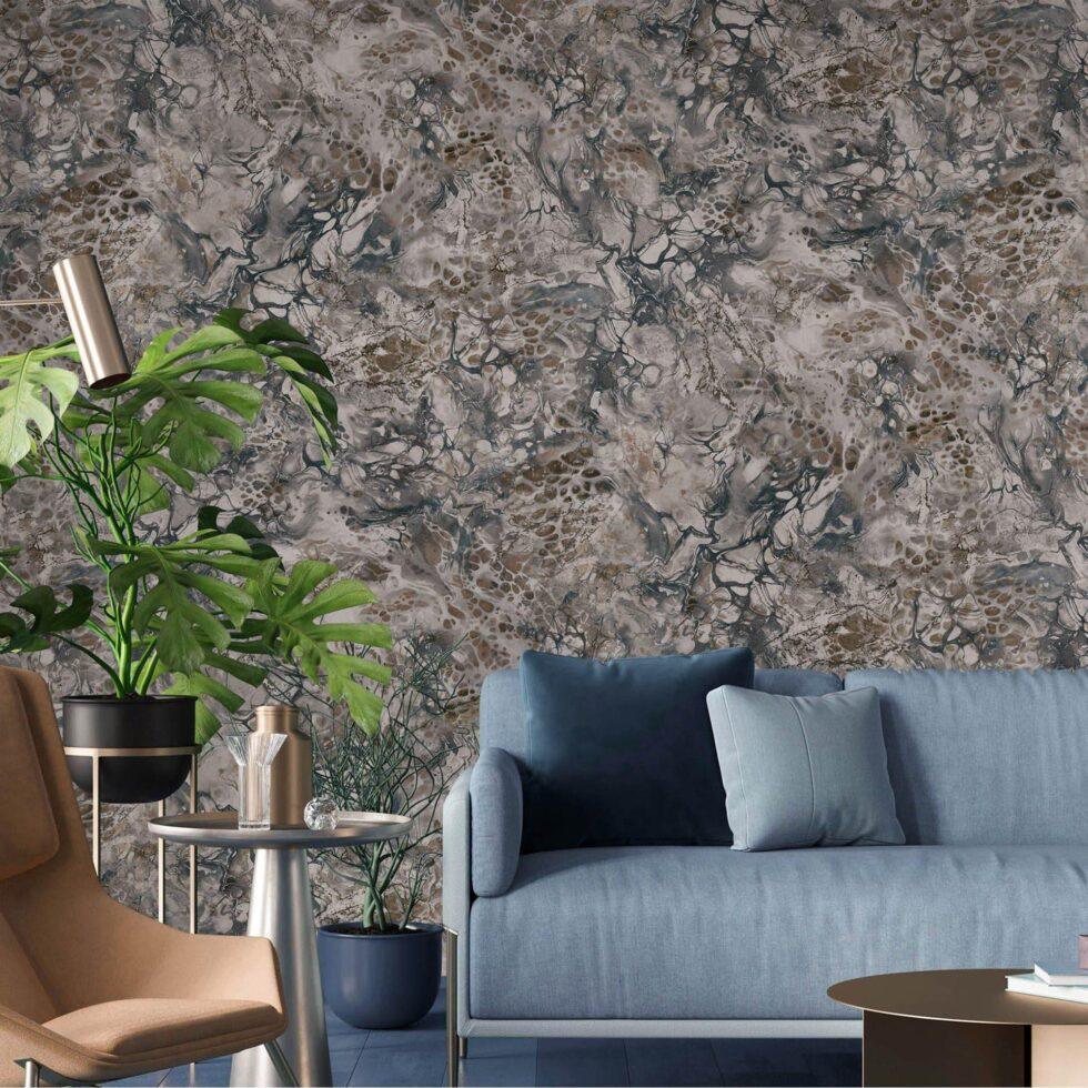 Modern Stone Design Wallpaper Gray Code 23101-5 - Image 6