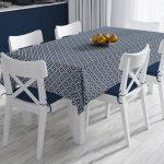 Code TC115 - Table Cloth Collection White, Blue