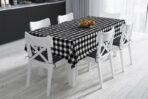 Code TC112 - Table Cloth Collection White, Black