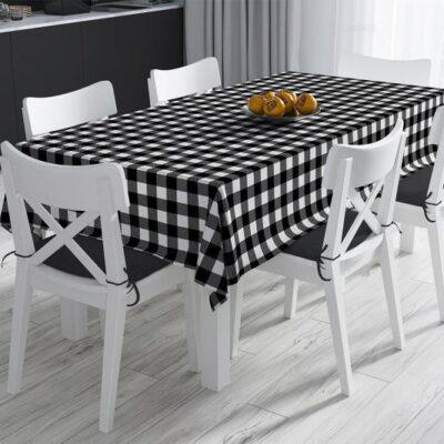 Code TC112 - Table Cloth Collection White, Black