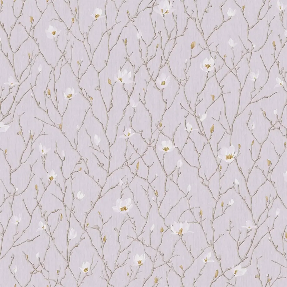 Branches of Tree in Blossom - flower motif wallpaper Gray Code 7800-2 - Image 5