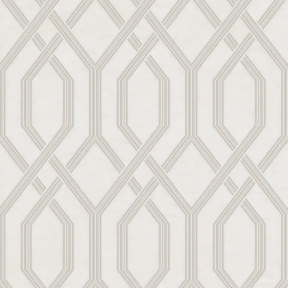 Modern Geometric Wallpaper White Code 1502-1 - Image 5