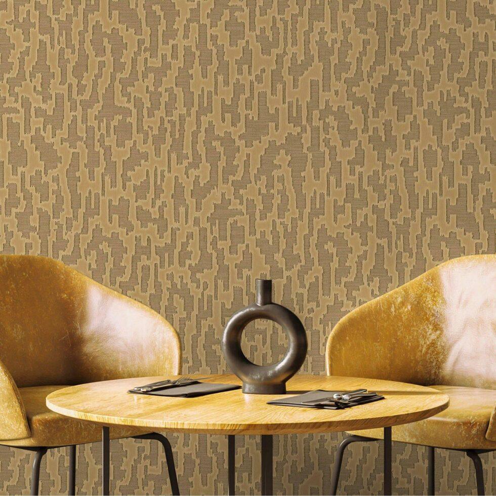 Modern Linear Wallpaper Brown Code 1510-4 - Image 2