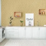 Wallpaper with stylized chain pattern Beige Code 7808-3 - Image 6
