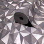 Geometric Modern Design Wallpaper Dark Gray Code 23204-5