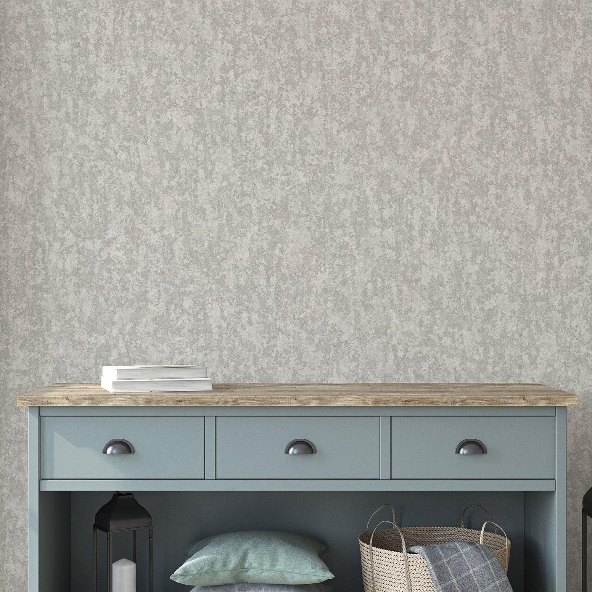 Plain Texture Wallpaper Gray Code 1203-3 - Image 2