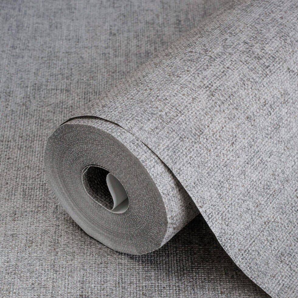 Smooth linen textile texture wallpaper Dark Gray Code 7816-4