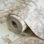 Shawl Pattern Wallpaper Green Code 9903-2
