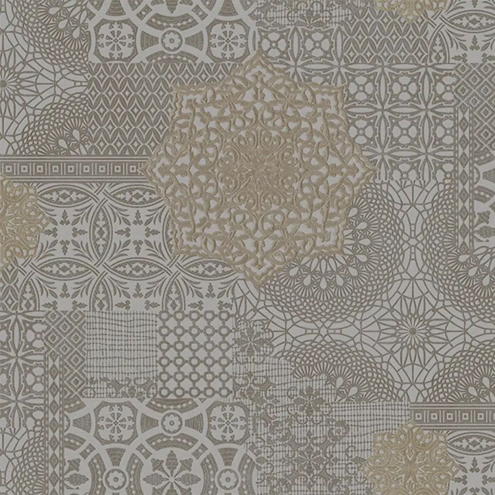 Geometric Damask Design Wallpaper Gray Code 1409-5 - Image 5