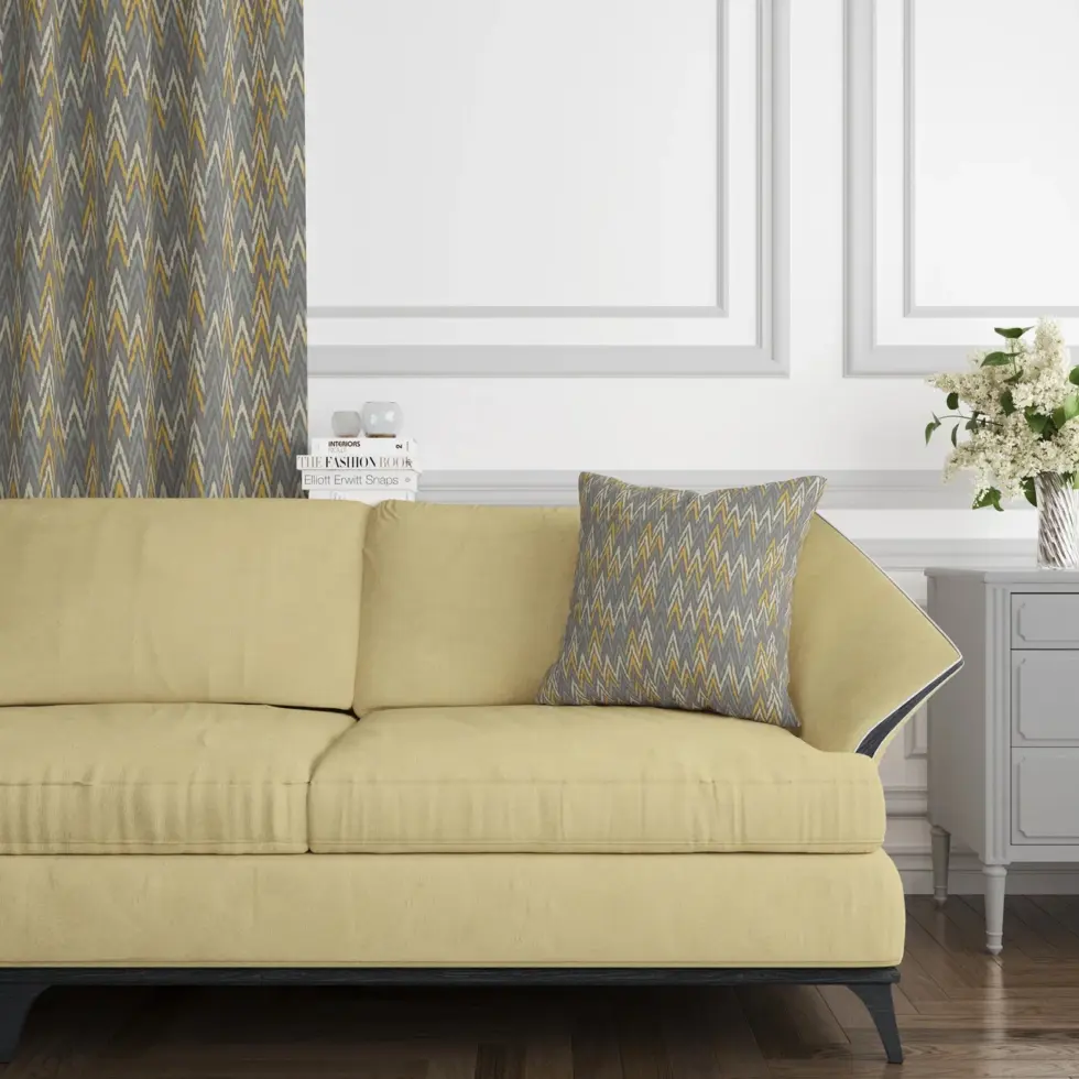 AdaHome Eyelet Curtains Collection Available in a Variety of Martials and Multicoloured - Code P217 - Image 3