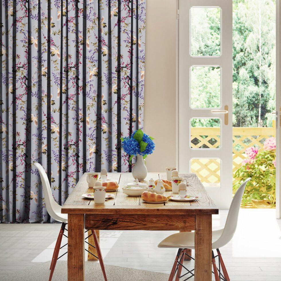 AdaHome Eyelet Curtains Collection Available in a Variety of Martials and Multicoloured - Code P202 - Image 2