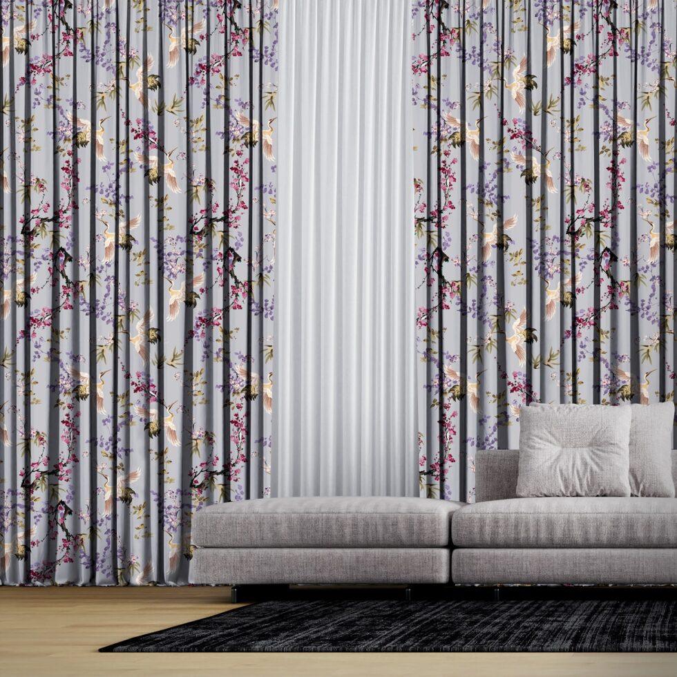 AdaHome Eyelet Curtains Collection Available in a Variety of Martials and Multicoloured - Code P202 - Image 3
