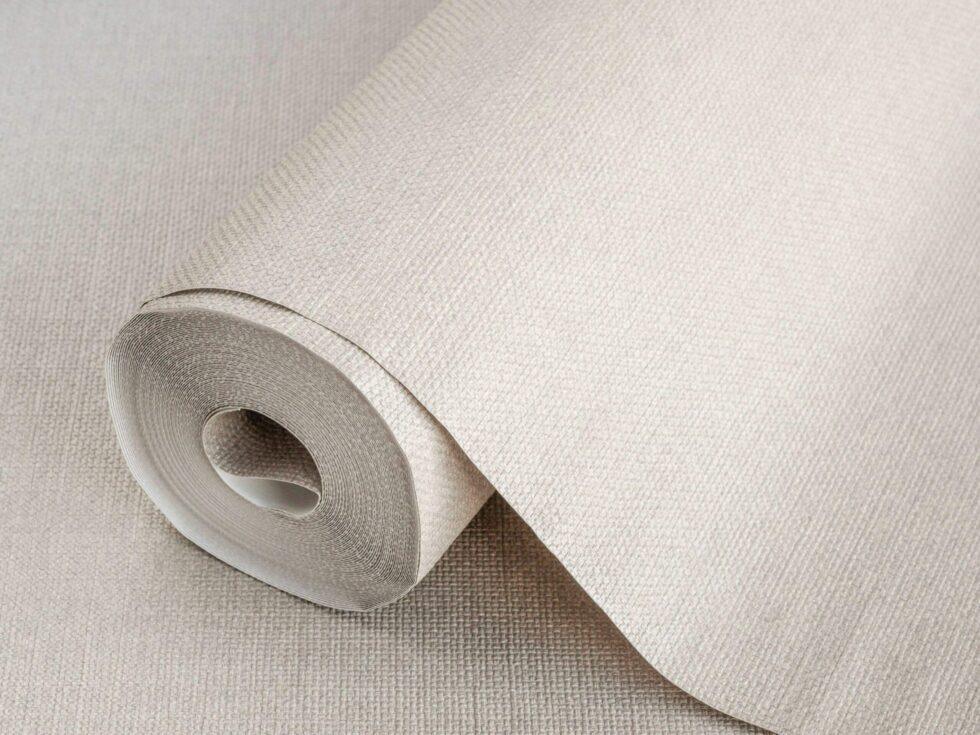 Rough Linen Fabric Texture Wallpaper Beige Code 3716-3