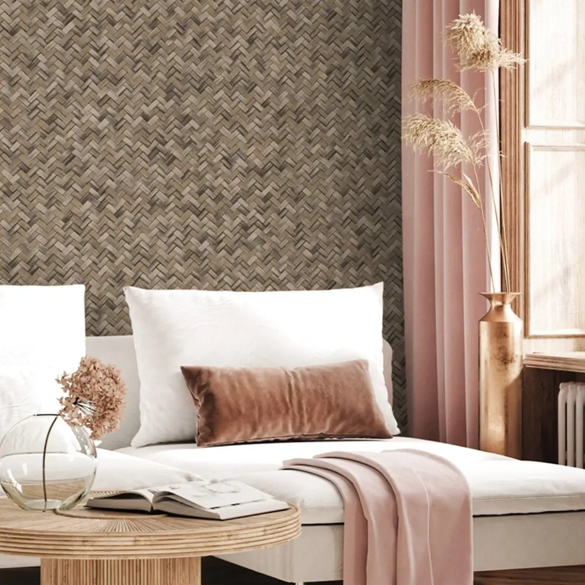Modern Geometric Design Wallpaper Brown Code 1511-5 - Image 6