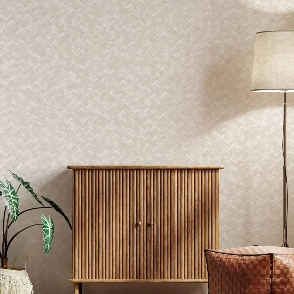 Modern Geometric Wallpaper Cream Code 1511-2 - Image 2