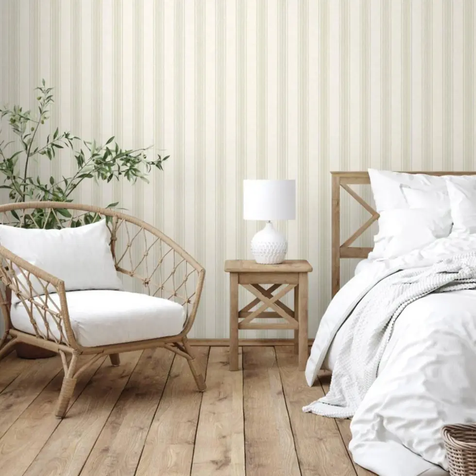 Straight Line Wallpaper Cream Code 1306-3 - Image 6