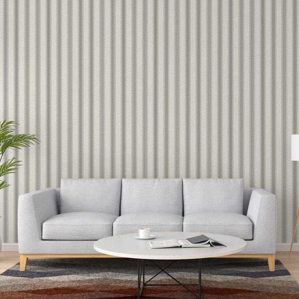 Straight Line Wallpaper Gray Code 1306-5 - Image 2
