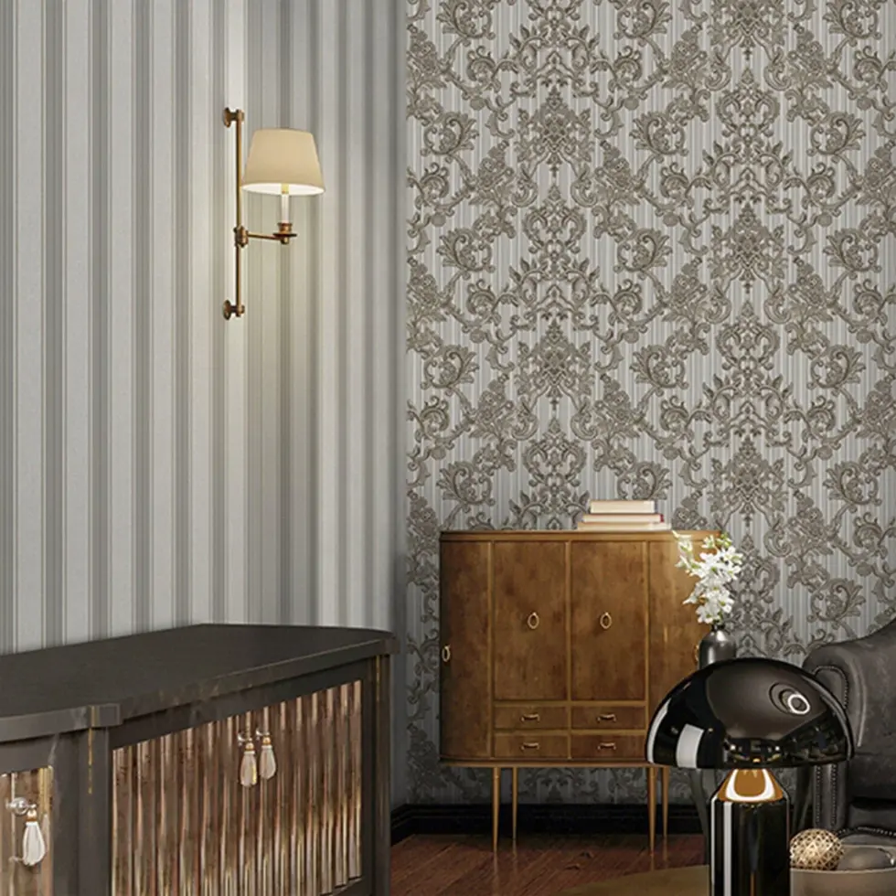 Straight Line Wallpaper Gray Code 1306-5 - Image 6
