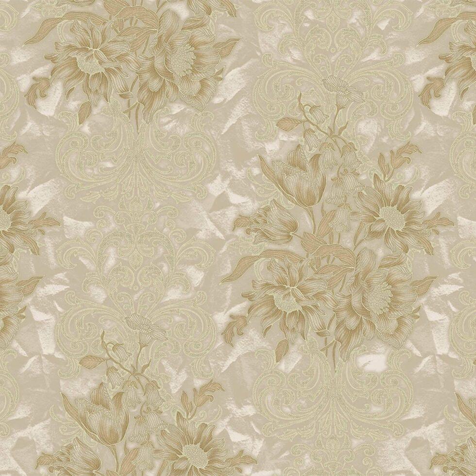 Floral detailed Rococo damask pattern wallpaper Beige Code 7805-2 - Image 5