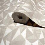 Geometric Modern Design Wallpaper Cream Code 23204-2