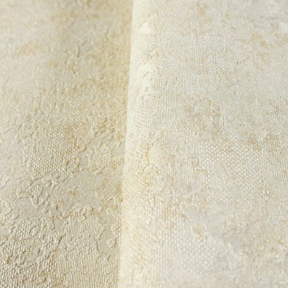 Abstract Plain Fabric Textured Wallpaper Cream Code 3710-1 - Image 4