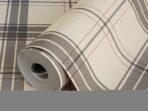 Burberry Textile Inspiration Checkered Pattern Wallpaper Brown Code 3714-3