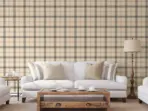 Burberry Textile Inspiration Checkered Pattern Wallpaper Brown Code 3714-3 - Image 3