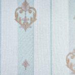 Striped wallpaper with neoclassical discreet ornament Blue Code 7804-2 - Image 4