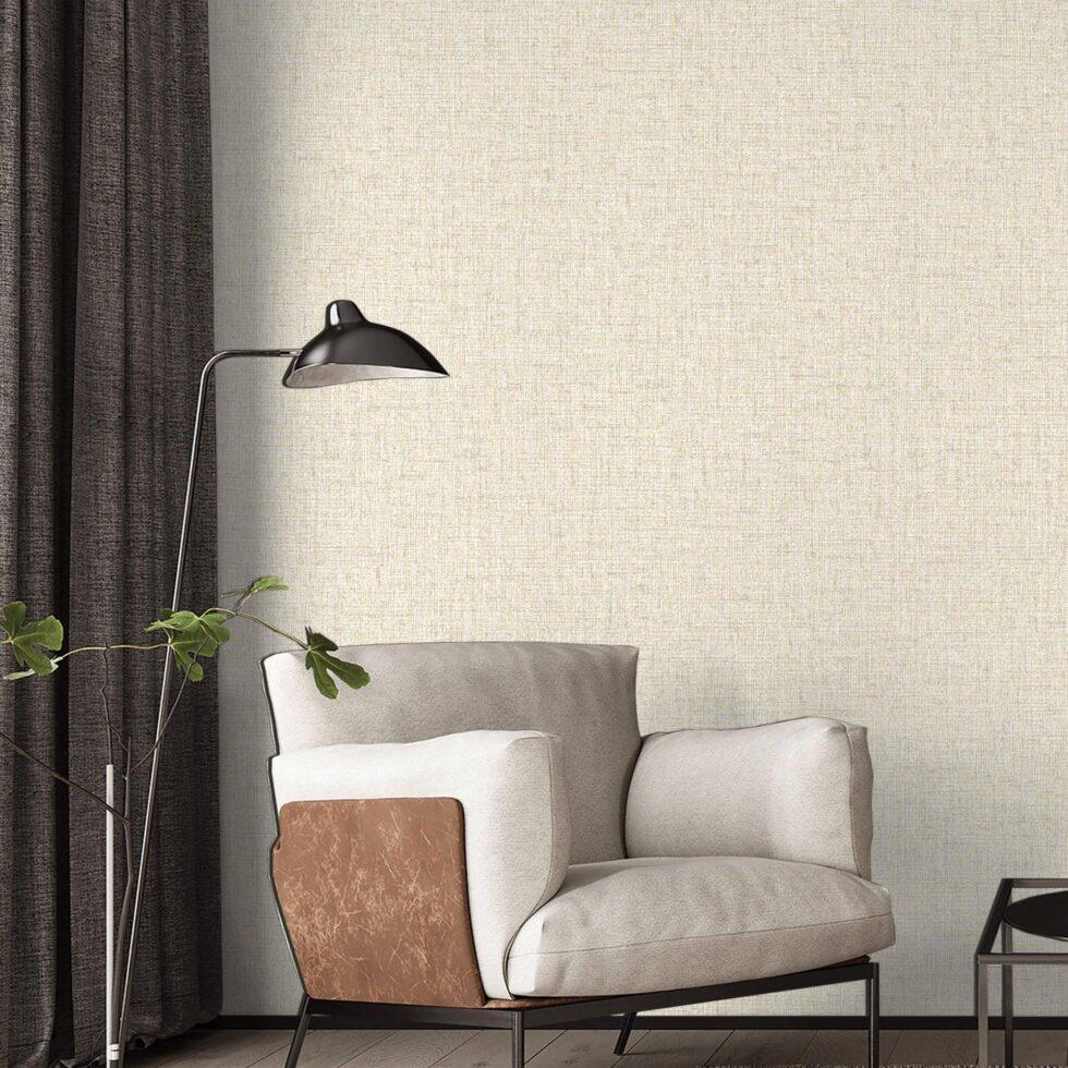 Plain Wallpaper Cream Code 1206-1 - Image 2