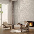 Striped Geometric Design Wallpaper Light Silver Code 23205-2 - Image 5