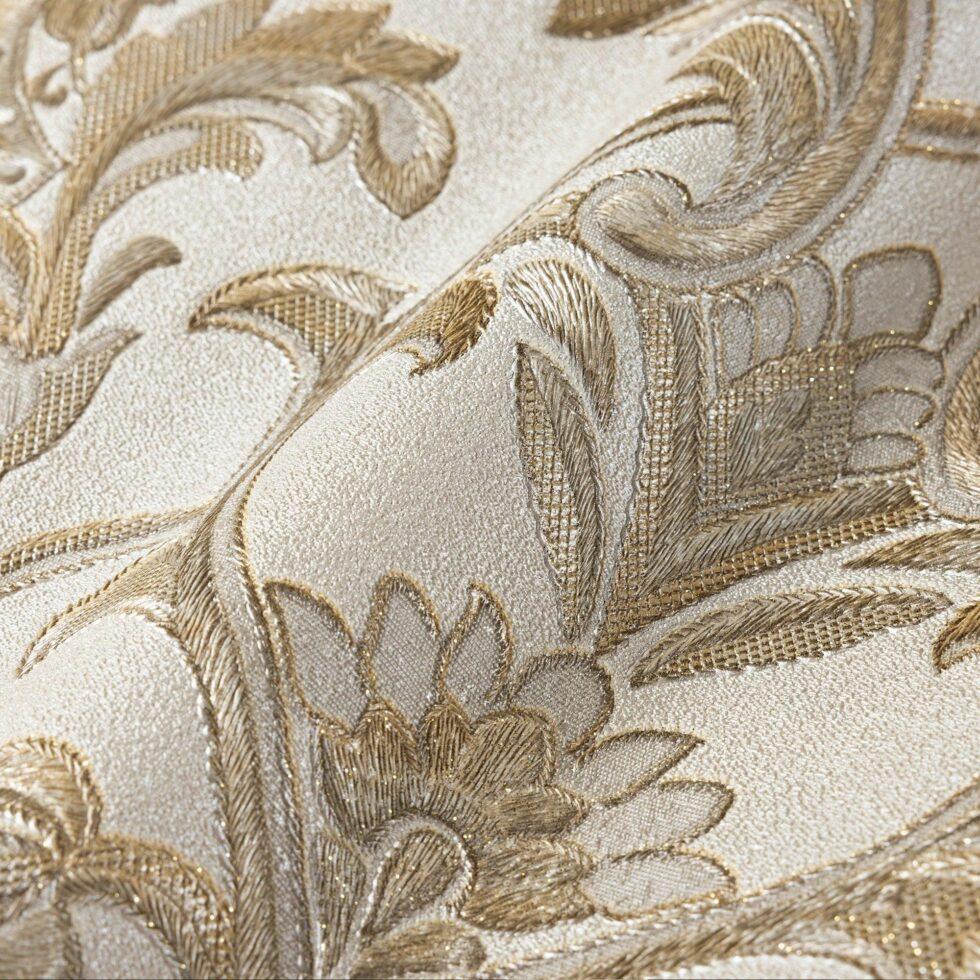 Classic Damask Design Wallpaper Beige Code 1407-5 - Image 4